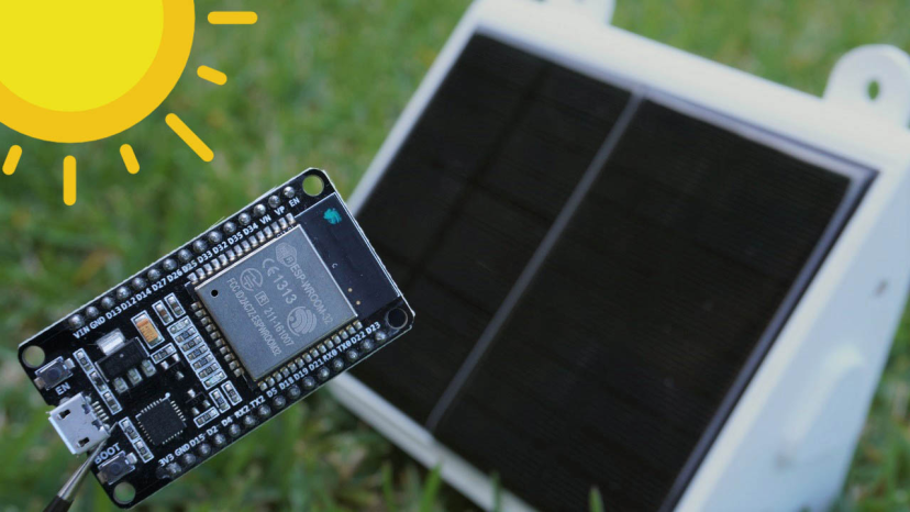 esp32 solar powered battery level monitor