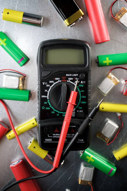 electric measuring device and rechargeable batteries.