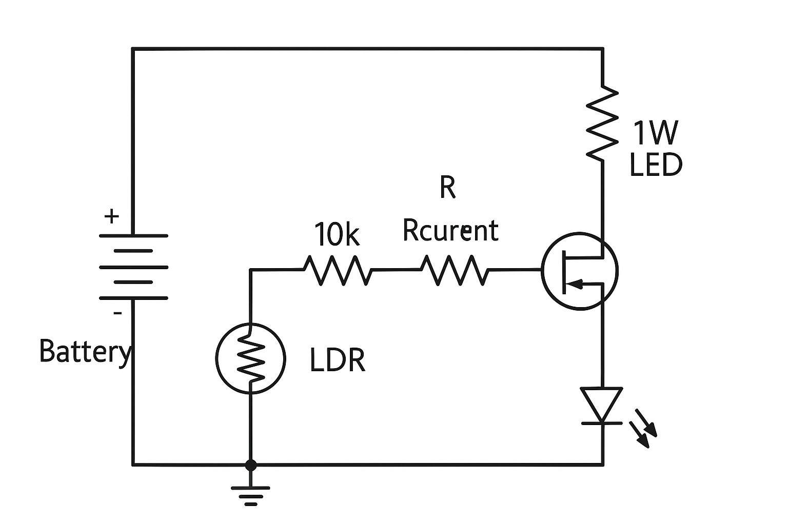 automatic light using ldr
